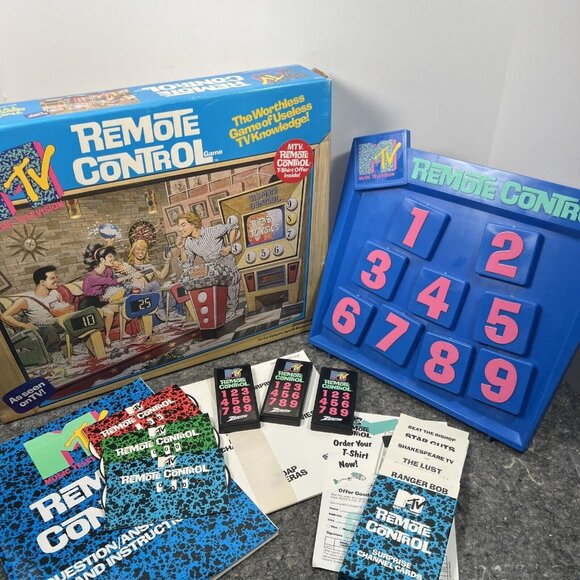 Pressman Other - VTG 1989 Pressman MTV Remote Control Board Game Complete except for NO Timer